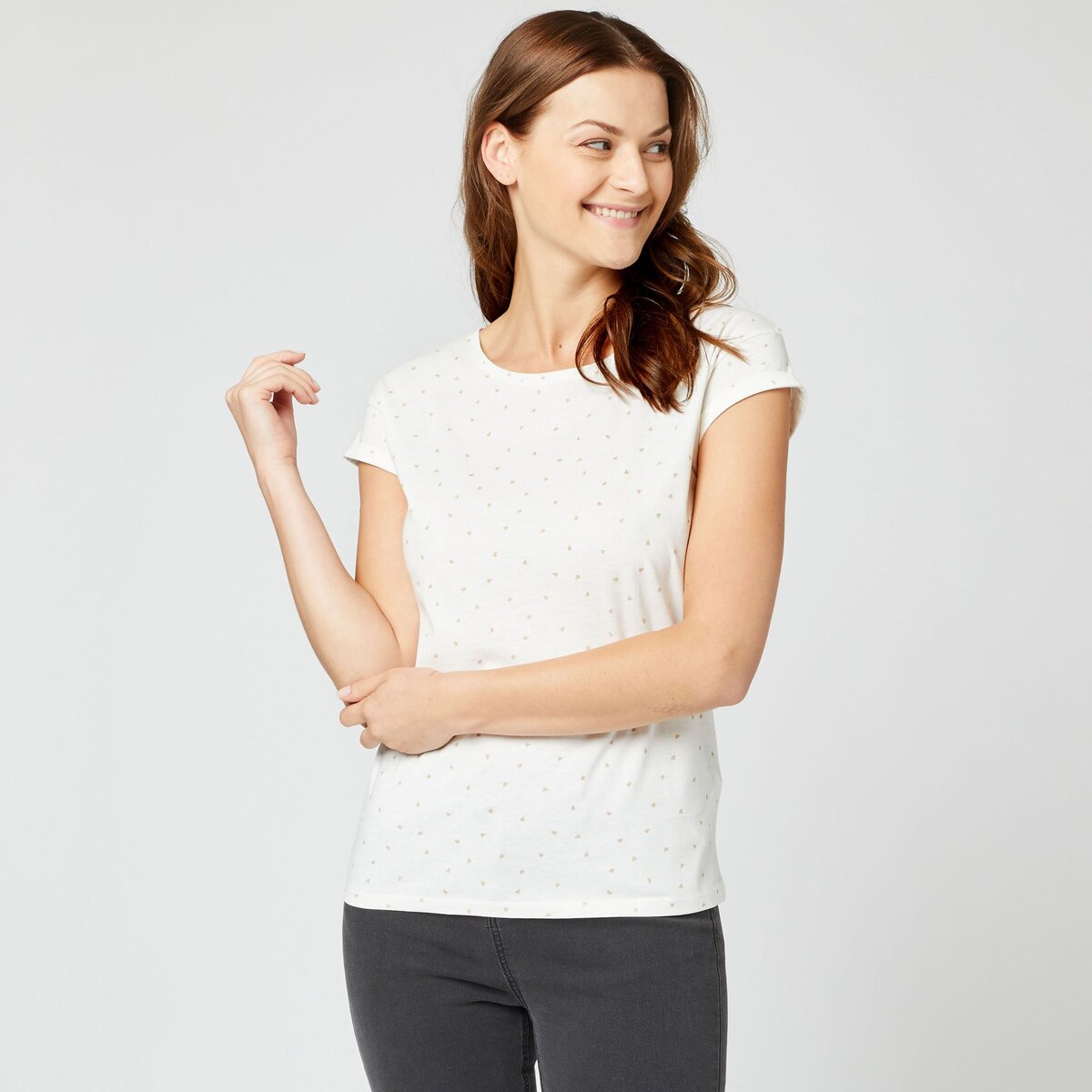 IN EXTENSO T-shirt manches courtes blanc femme