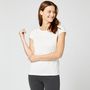 Voir la diapositive 1 : IN EXTENSO T-shirt manches courtes blanc femme