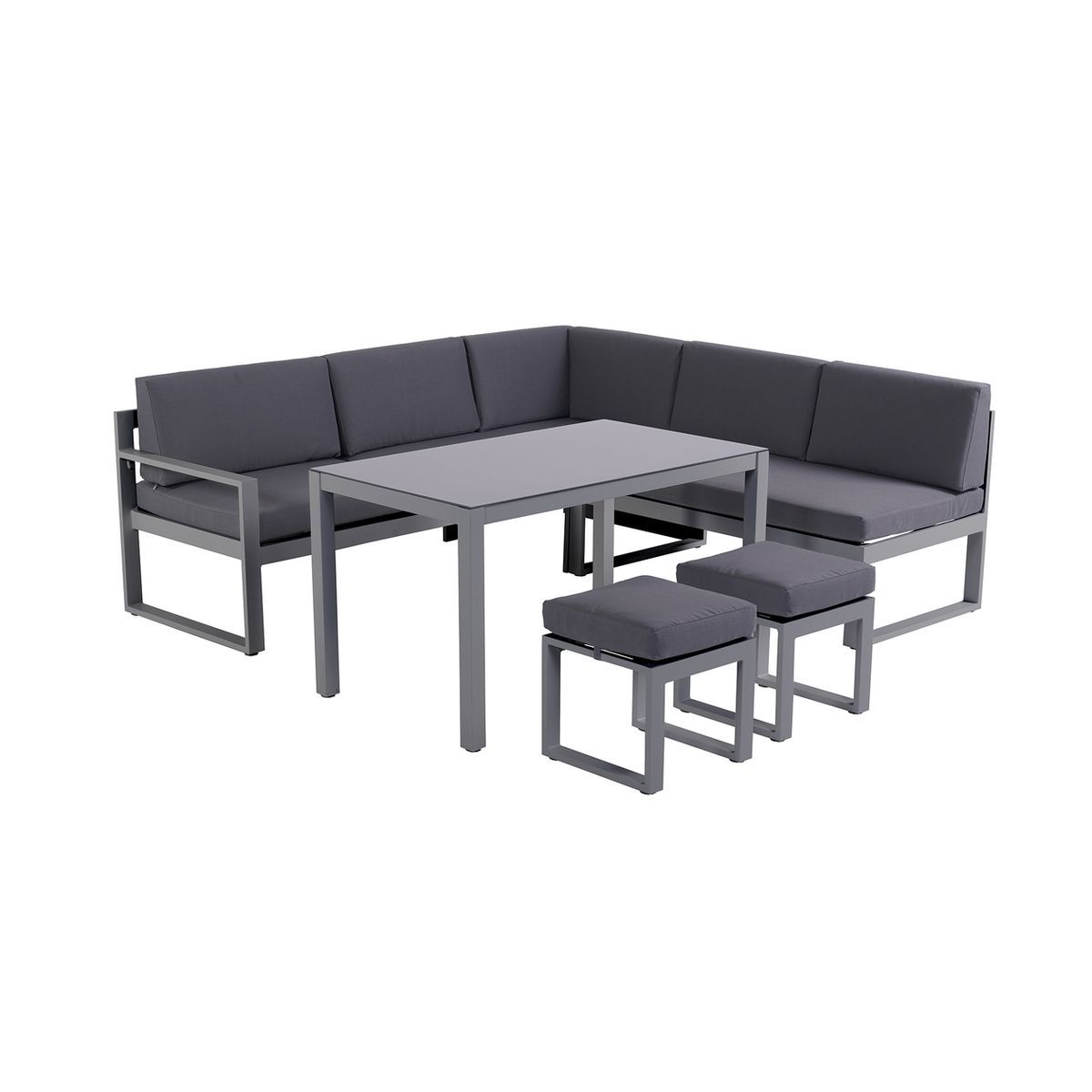 GARDENSTAR Salon repas de jardin 6 personnes ALICANTE