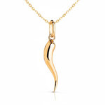L'ATELIER D'AZUR Pendentif Gundilla en Or Jaune 18 Carats 750 + Chaîne Offerte