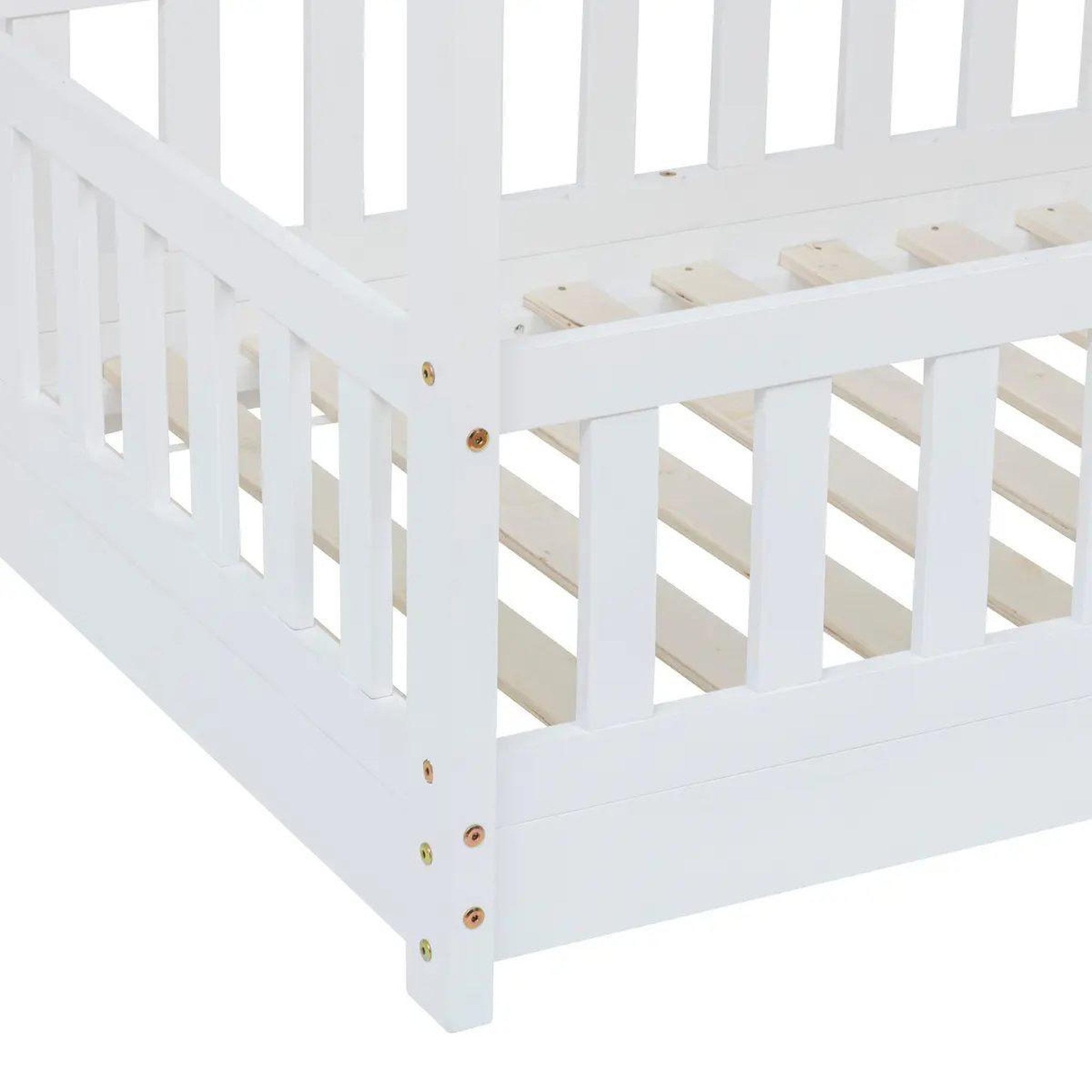 Voir la diapositive 2 : Atmosphera Kids Lit cabane design  bosco  90x90cm blanc