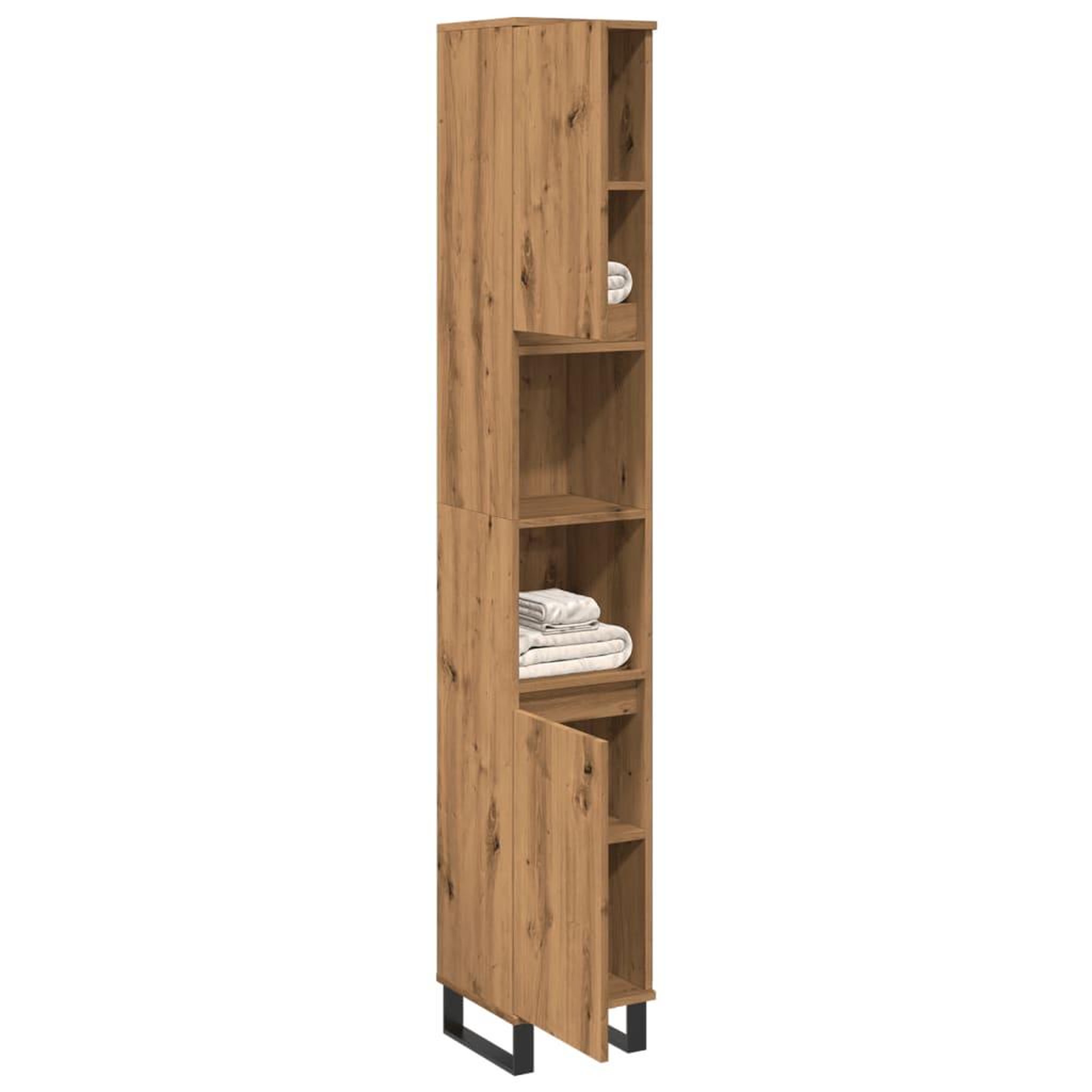 VIDAXL Armoire de salle de bain chene artisanal 30x30x190 cm
