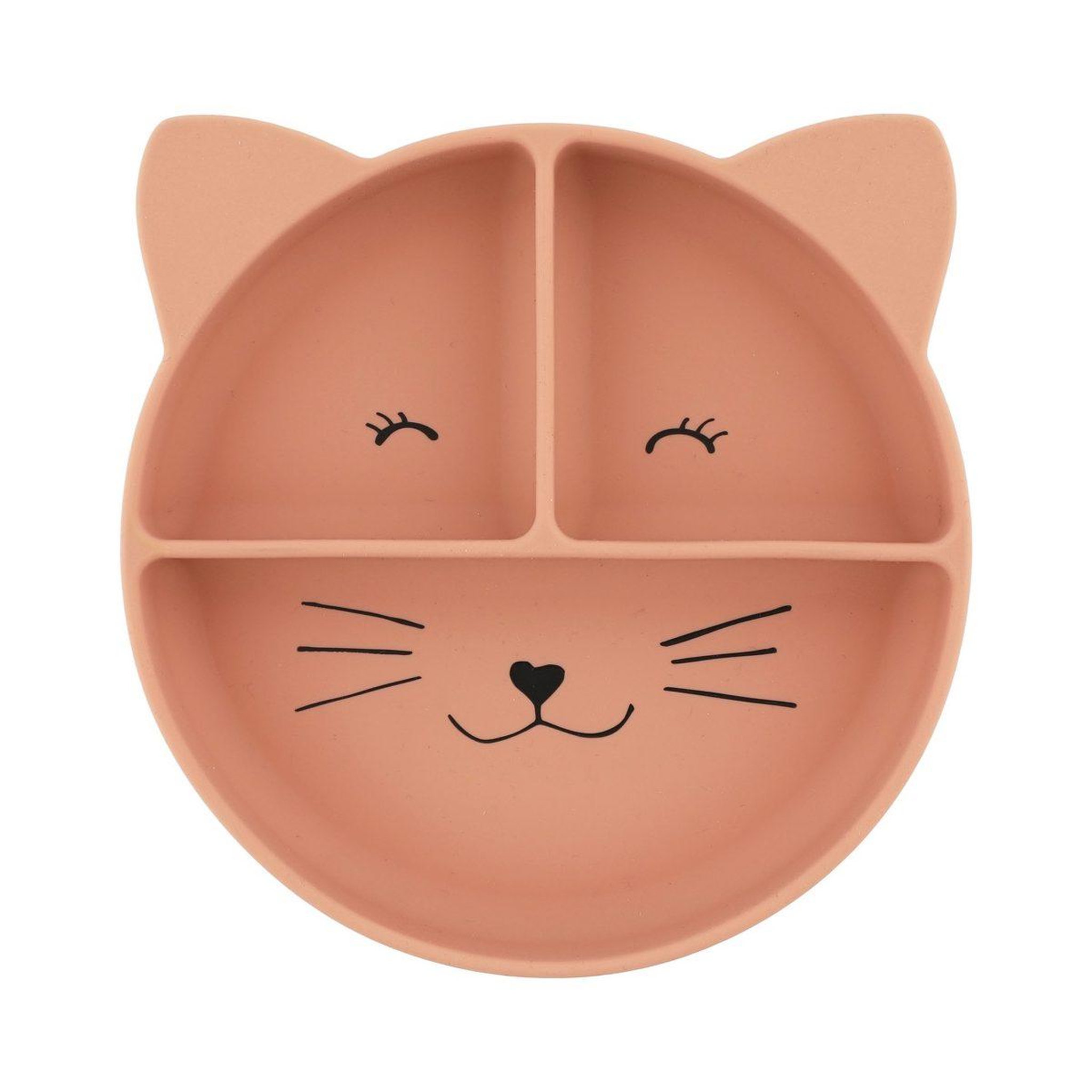 Trixie Assiette avec ventouse en silicone et compartiments - mrs. Cat