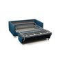 Voir la diapositive 6 : Canapé convertible  140 cm système couchage express 3 places en tissu TAMY