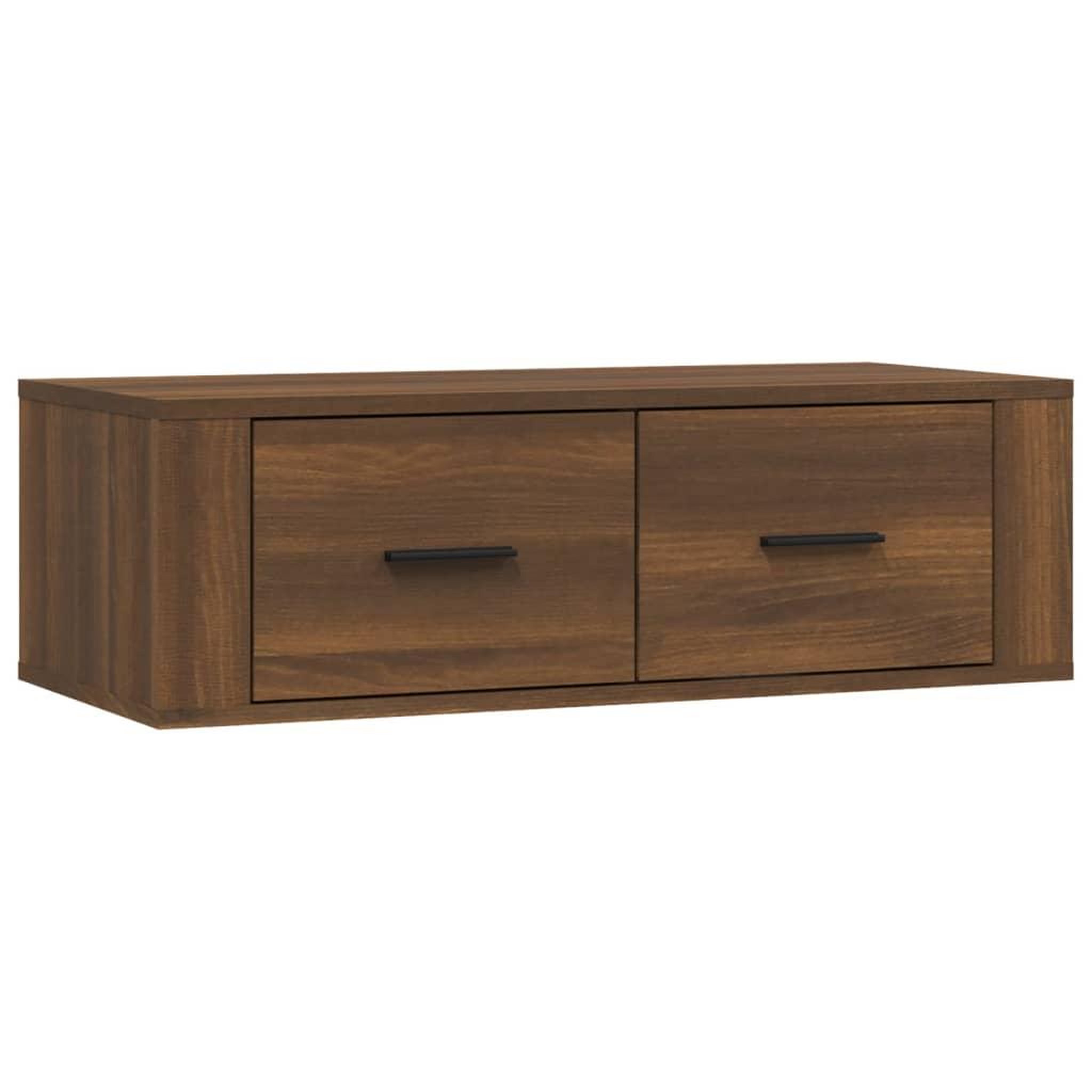 Voir la diapositive 2 : VIDAXL Armoire TV suspendue Chene marron 80x36x25 cm Bois d'ingenierie