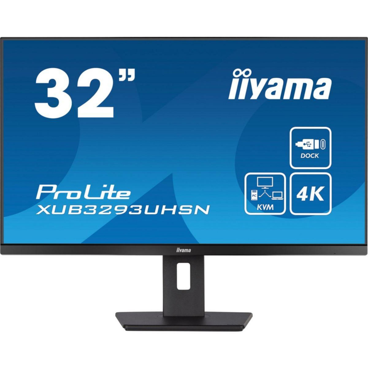 Iiyama Ecran PC 4K PROLITE XUB3293UHSN-B5 32'' Plat IPS