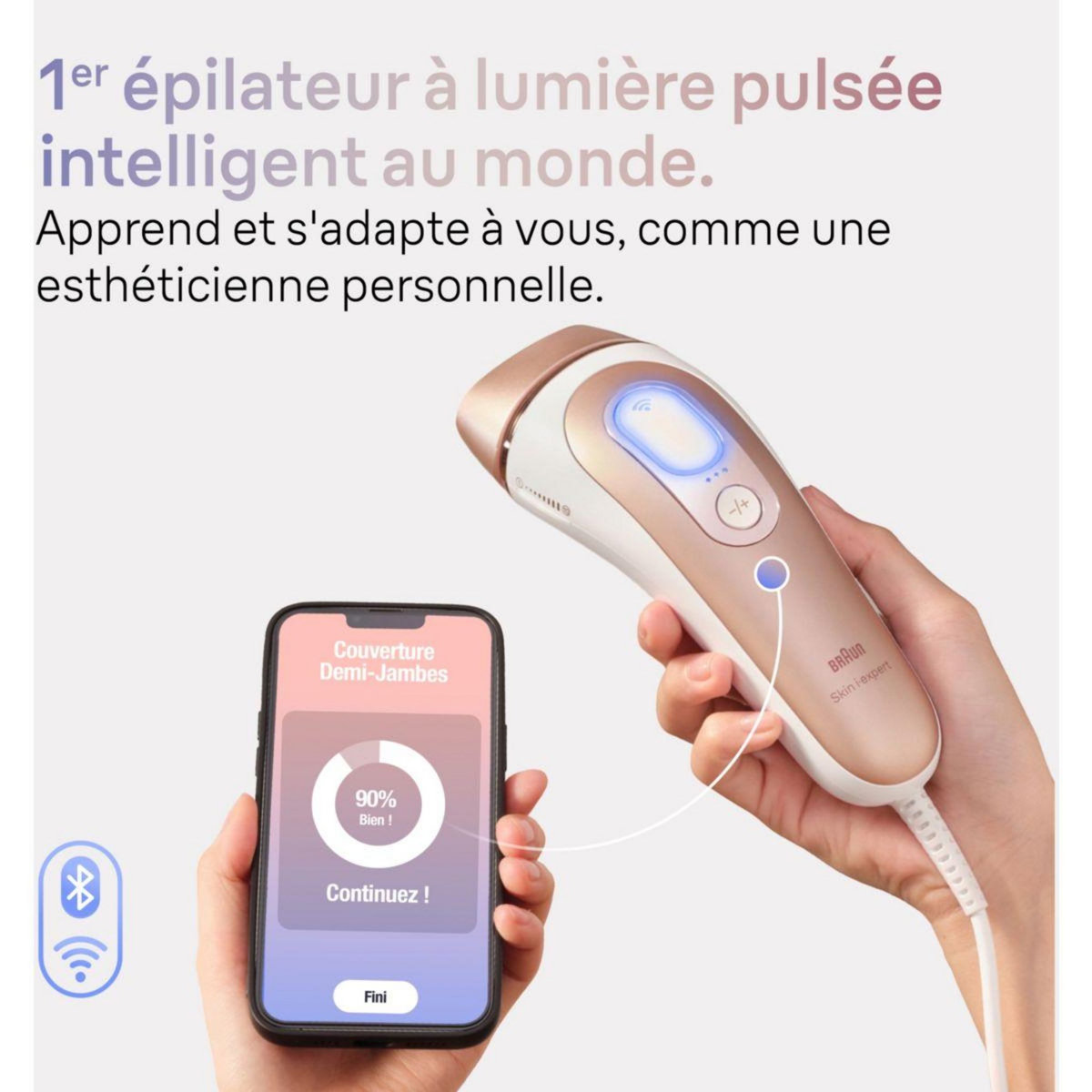 BRAUN Epilateur lumière pulsée IPL PL7147 Skin i-expert