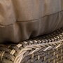 Voir la diapositive 3 : JARDIDECO Lit extérieur pour jardin en résine tressée taupe Siesta - Jardideco