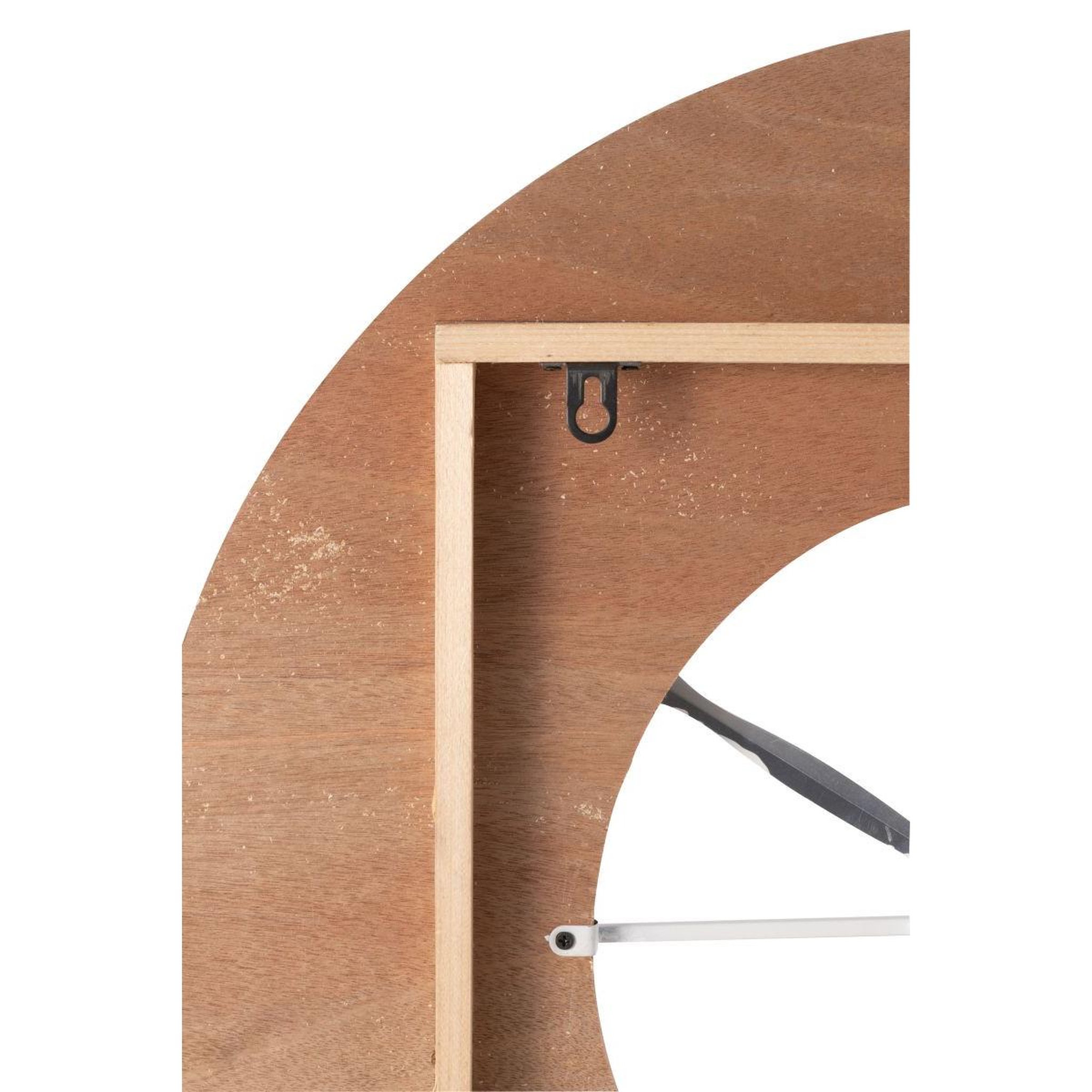 Voir la diapositive 3 : J-LINE Horloge murale déco  sodi  60cm naturel & blanc