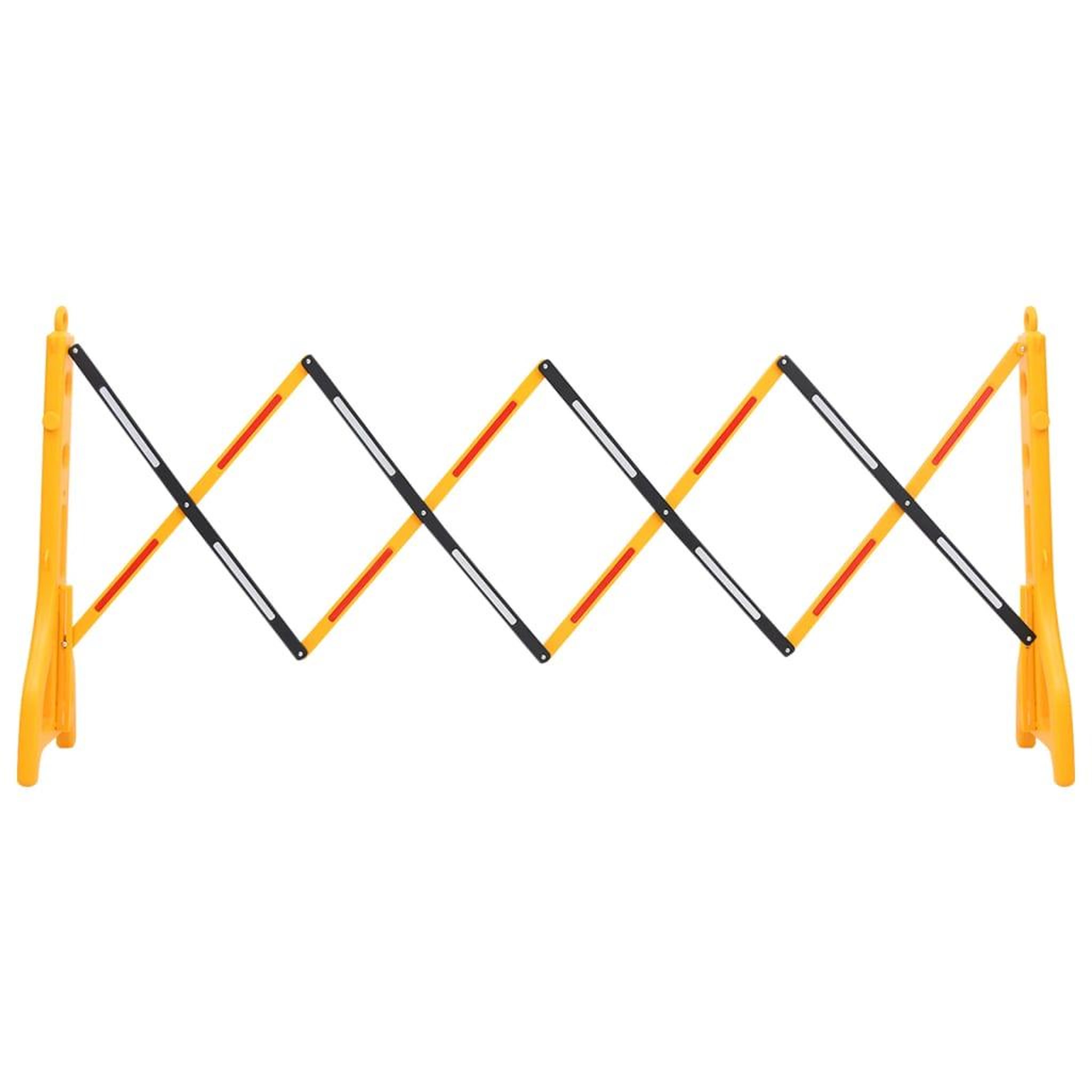 Voir la diapositive 2 : VIDAXL Barriere de circulation pliable Jaune et noir 250x38x96 cm