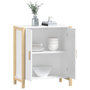 Voir la diapositive 4 : VIDAXL Buffet Blanc 62x38x70 cm Bois d'ingenierie