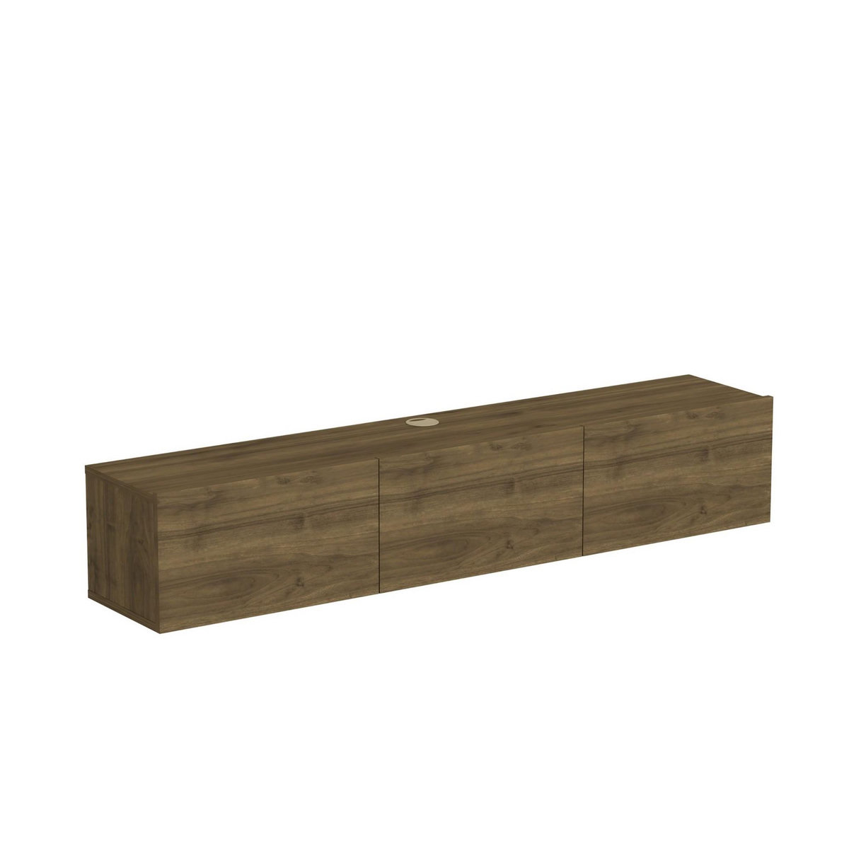 Habitat et Jardin Meuble TV en bois  Denby  - 160 x 31 x 29 cm - Noyer