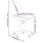 Voir la diapositive 6 : VIDAXL Chaises pivotantes a manger lot de 2 Rouge bordeaux Tissu