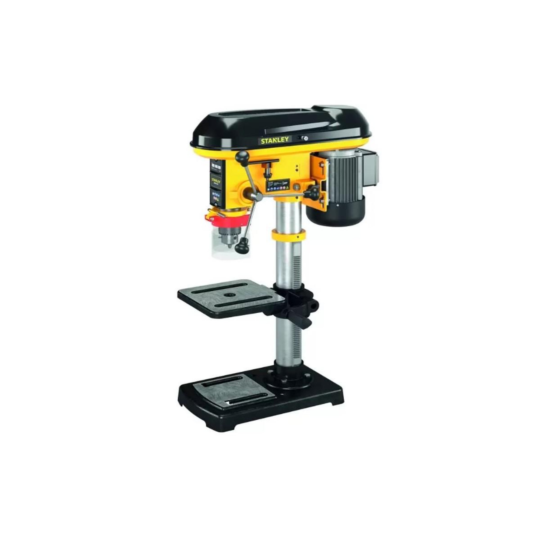 Voir la diapositive 3 : Stanley Perceuse à colonne d'établi 600w 9 vitesses mandrin 3 à 16mm stanley