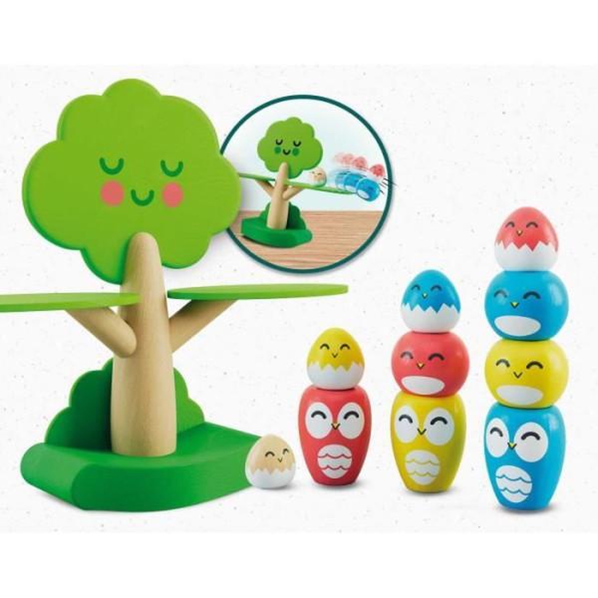 Voir la diapositive 2 : LISCIANI GIOCHI Tree Balancing - Jeu Montessori- MONTESSORI BOIS - Jeu d'Équilibre, Arbre et Oiseaux