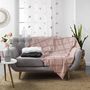 Voir la diapositive 4 : Paris Prix Plaid Uni en Coton  Calyssa  125x150cm Rose