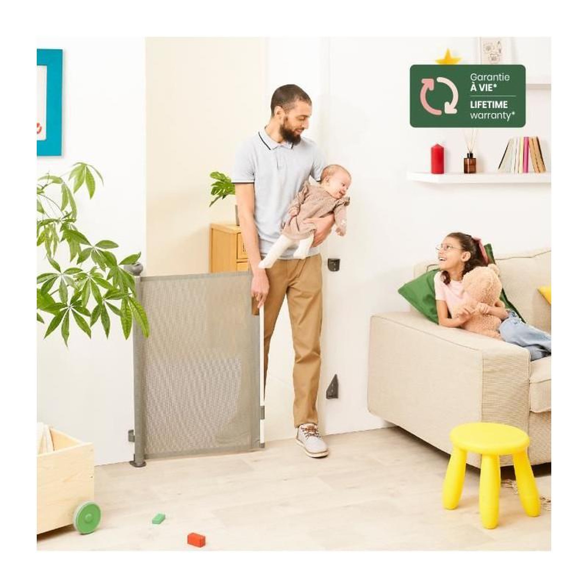 Voir la diapositive 2 : BADABULLE BADABULLE barriere rétractable SAFE & ROLL