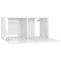 Voir la diapositive 5 : VIDAXL Meubles TV 4 pcs Blanc brillant 60x30x30 cm Bois d'ingenierie