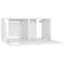Voir la diapositive 5 : VIDAXL Meubles TV 4 pcs Blanc brillant 60x30x30 cm Bois d'ingenierie