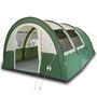 Voir la diapositive 2 : VIDAXL Tente de camping tunnel 4 personnes vert impermeable