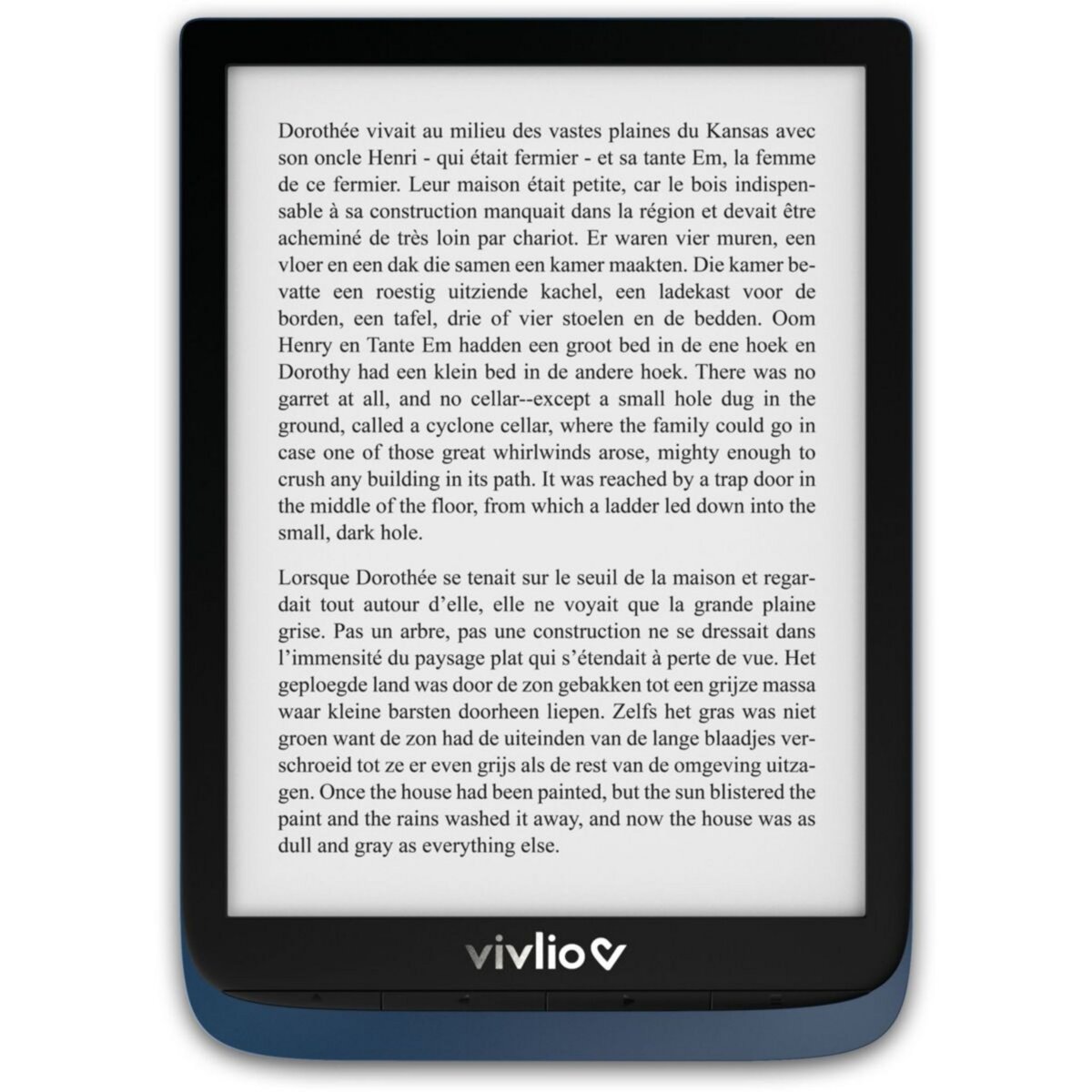 VIVLIO Liseuse eBook INKPAD 3 INDIGO + Pack d'ebooks Offert pas cher Auchan.fr