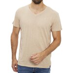 PANAME BROTHERS T shirt Marron Homme Paname Brothers Tom. Coloris disponibles : Beige