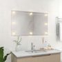 Voir la diapositive 3 : VIDAXL Miroir mural sans cadre avec lampes LED Rectangulaire Verre