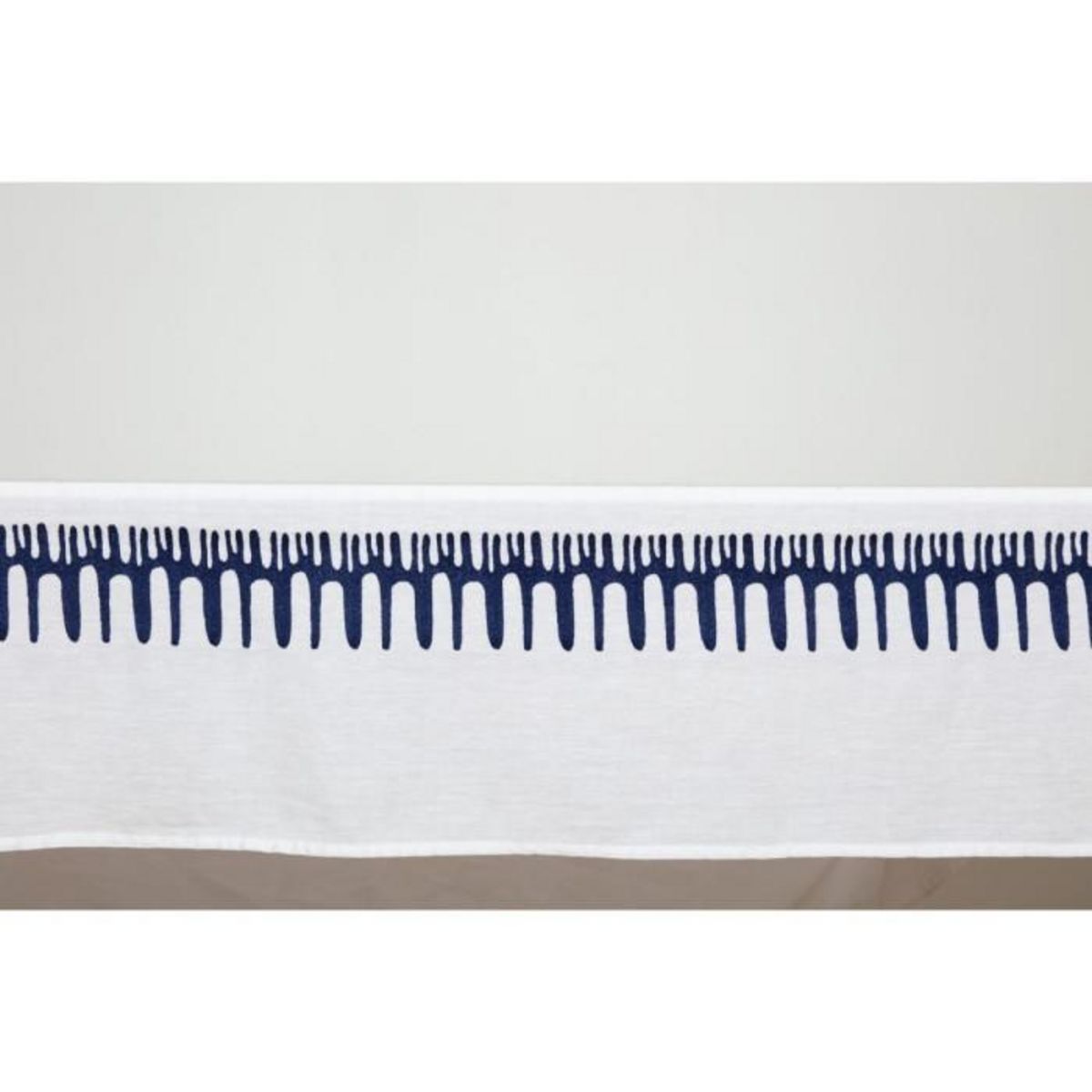 ATMOSPHERA Nappe Déco  Brodée  150x300cm Blanc