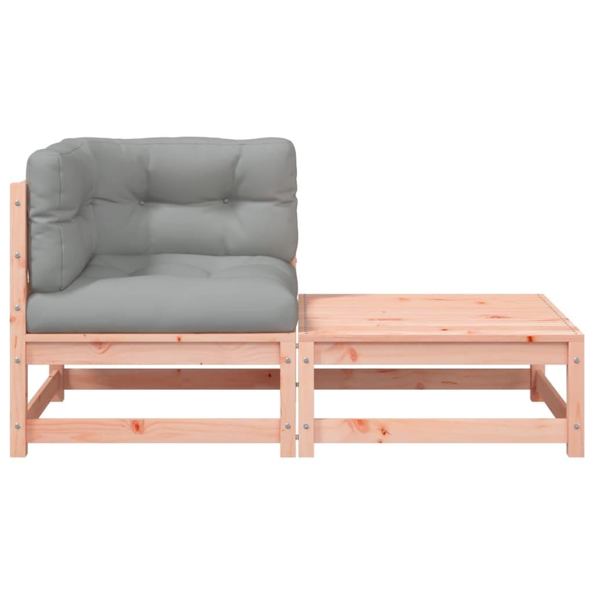 Voir la diapositive 5 : VIDAXL Canape d'angle de jardin avec coussins et repose-pieds