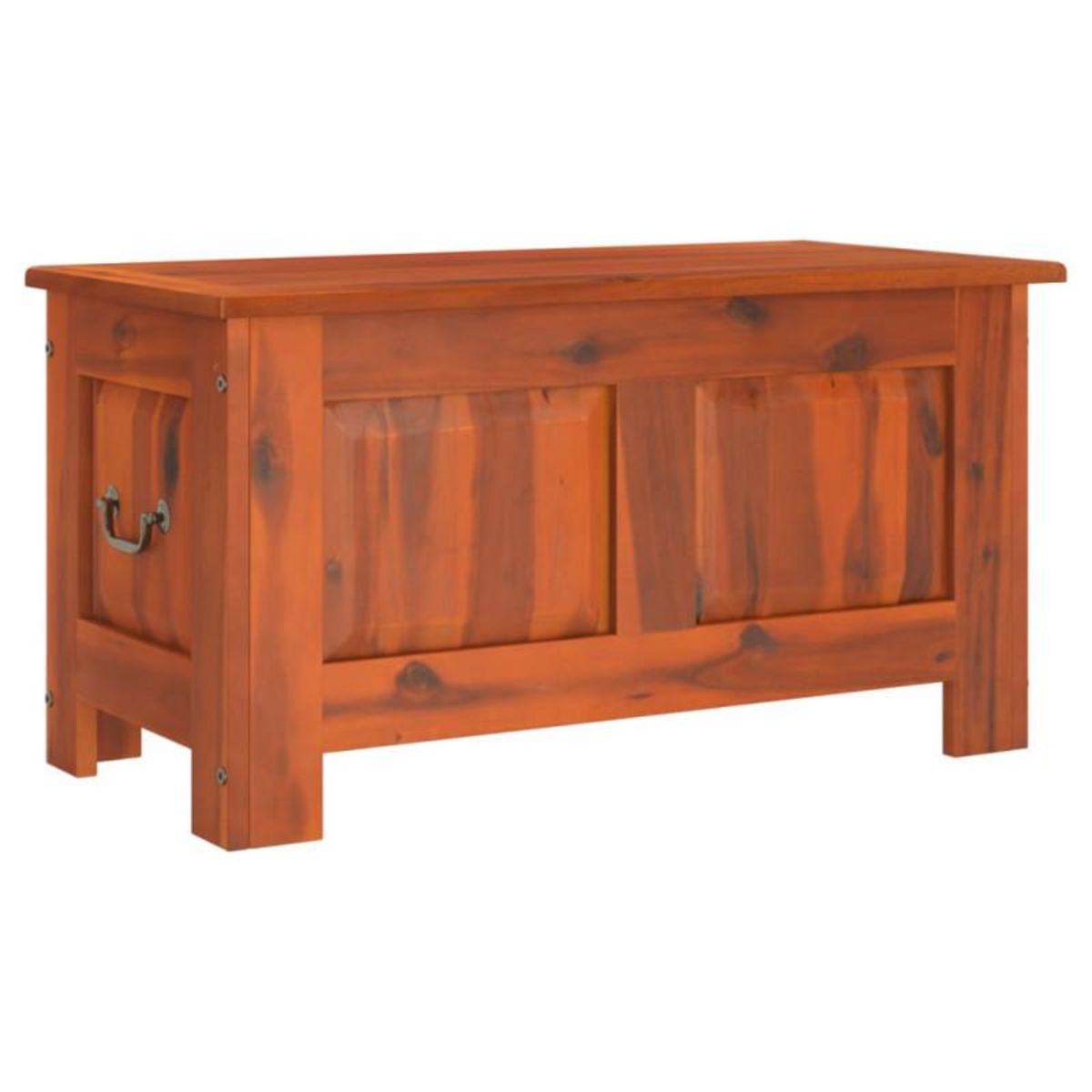 VIDAXL Coffre de rangement avec couvercle marron bois massif d acacia