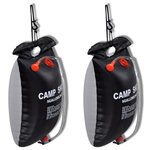 VIDAXL Douche solaire de camping et voyage 20 L 2 pcs