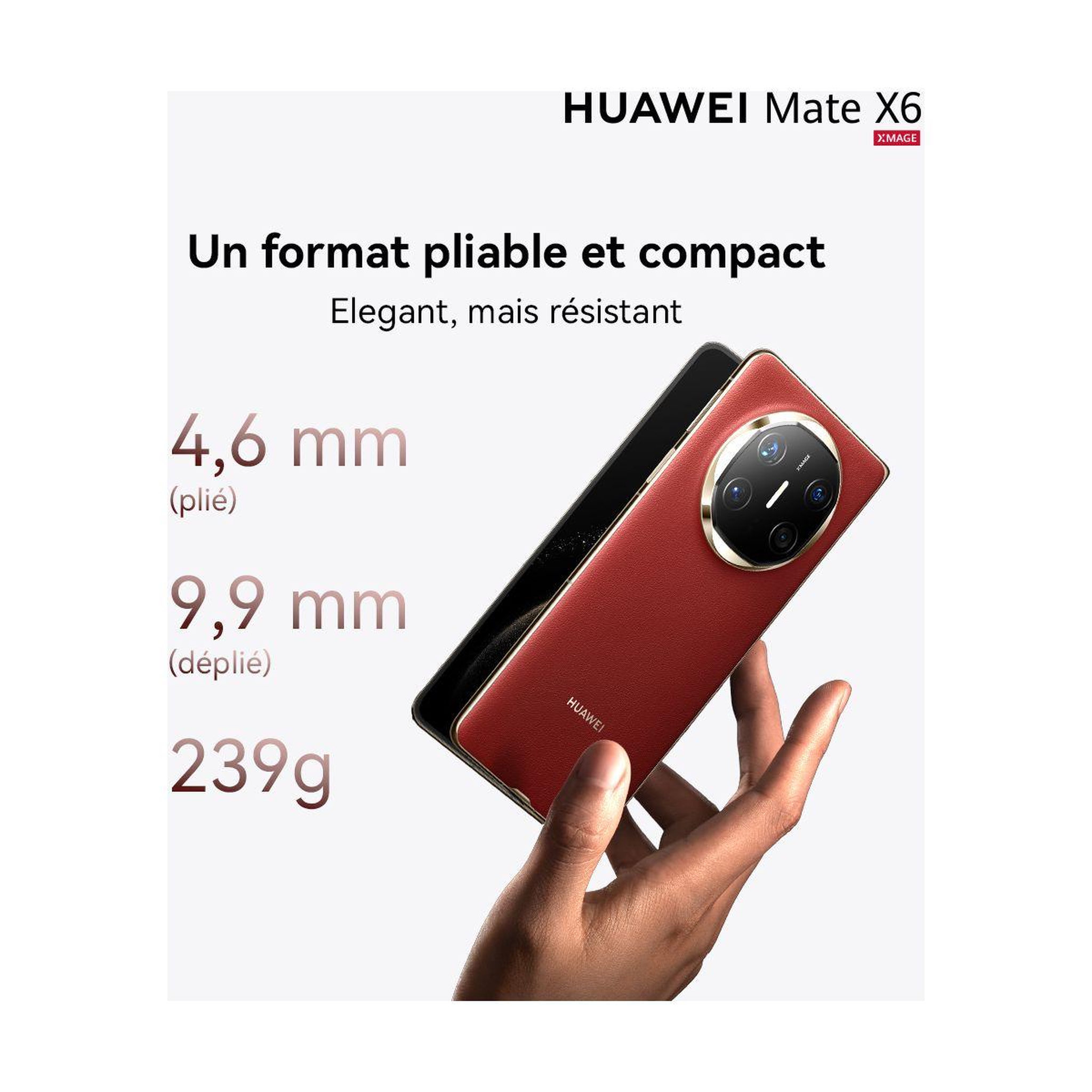 Voir la diapositive 3 : HUAWEI Smartphone Mate X6 Noir