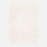 SWEEEK Tapis intérieur motif en relief végétal crème Lily. Coloris disponibles : Beige