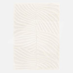 SWEEEK Tapis intérieur motif en relief végétal crème Lily. Coloris disponibles : Beige