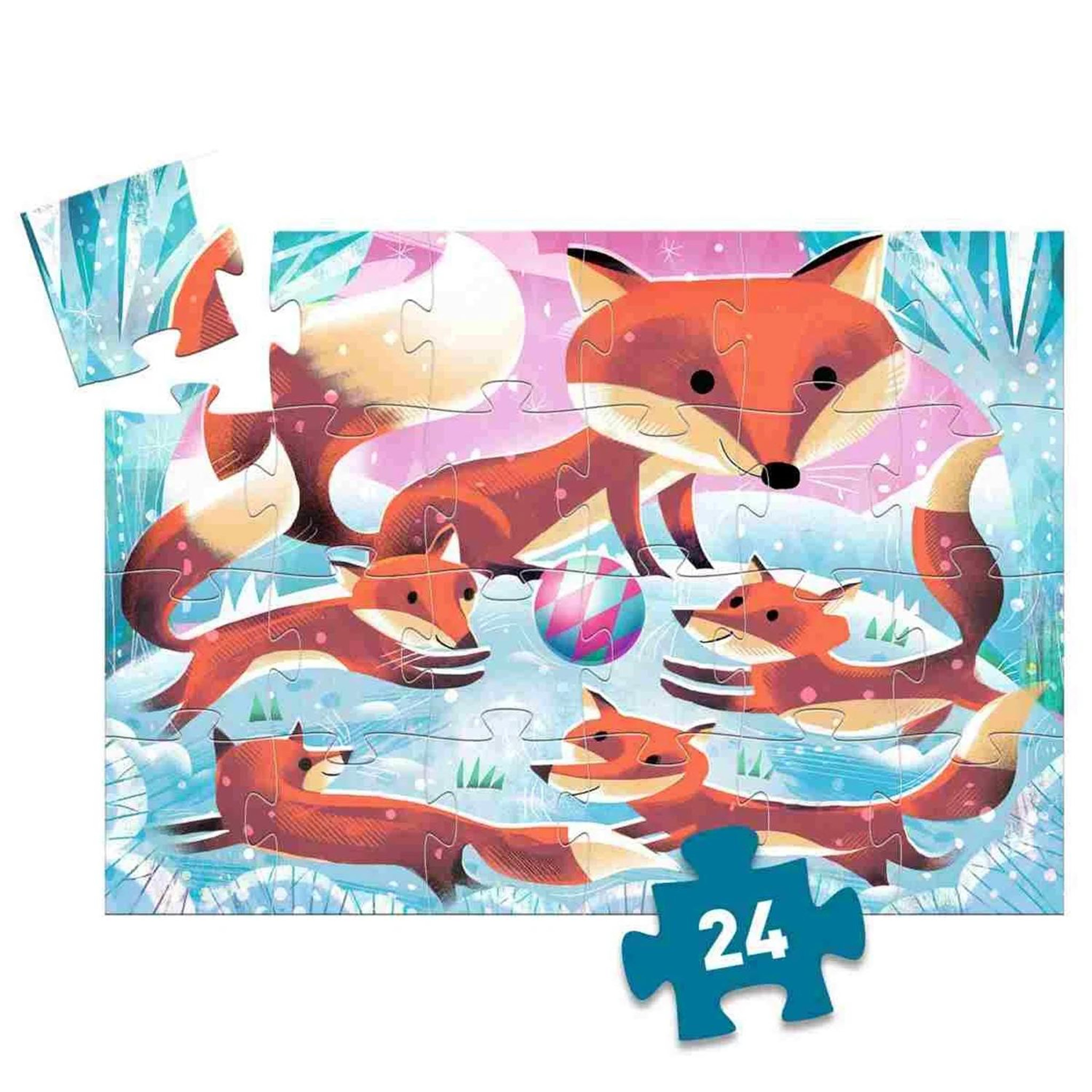 Voir la diapositive 4 : Djeco Puzzle silhouette Ginger petit renard - 24 p