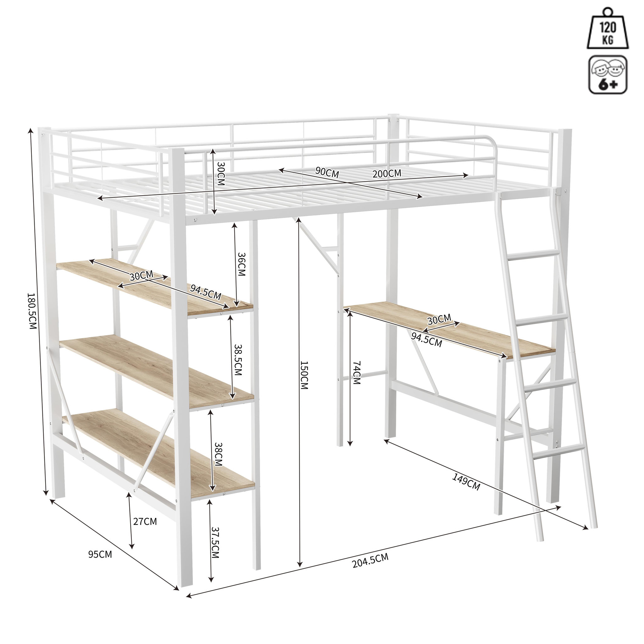 Voir la diapositive 3 : MERAX Lit mezzanine