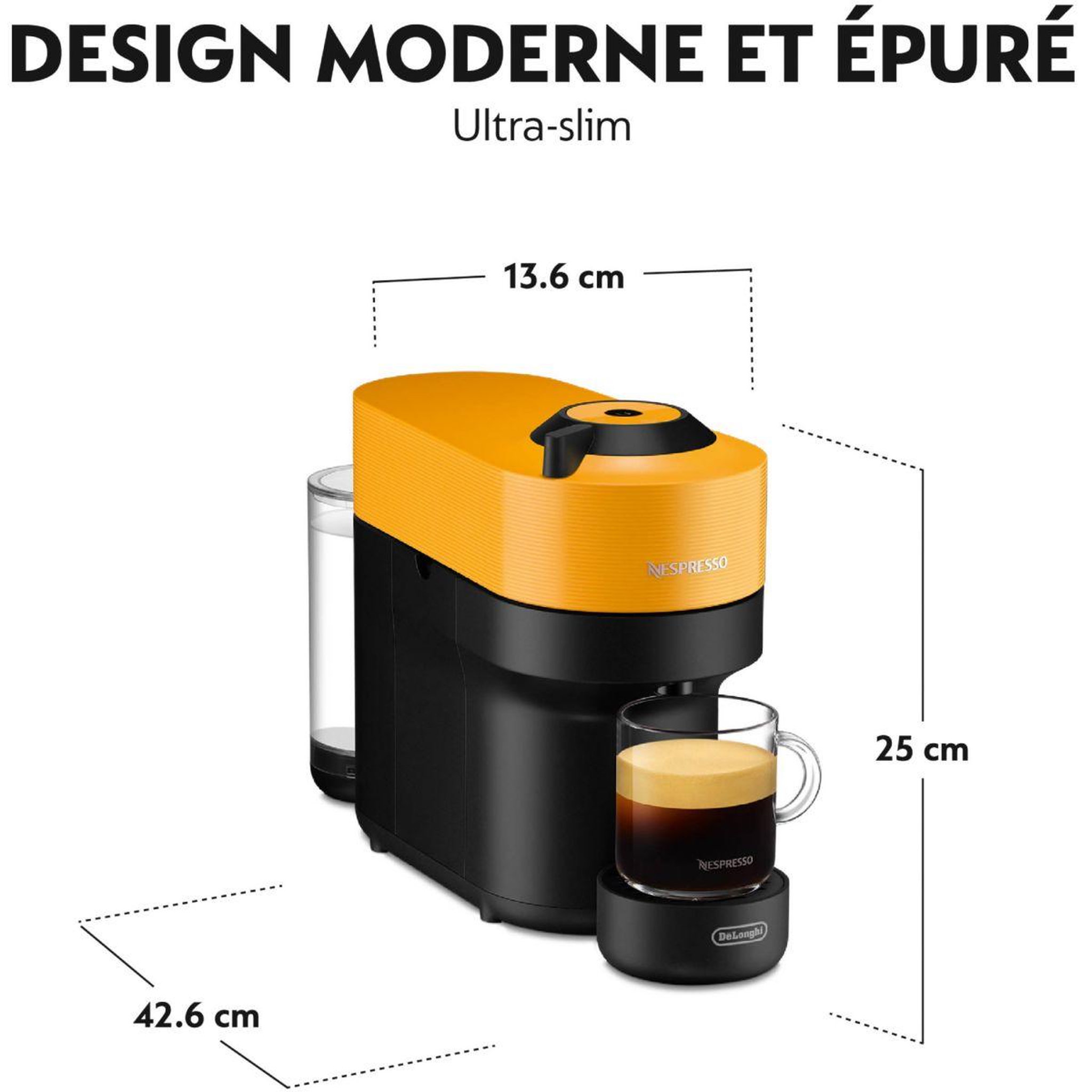 Voir la diapositive 5 : DELONGHI Nespresso vertuo pop jaune env90.y