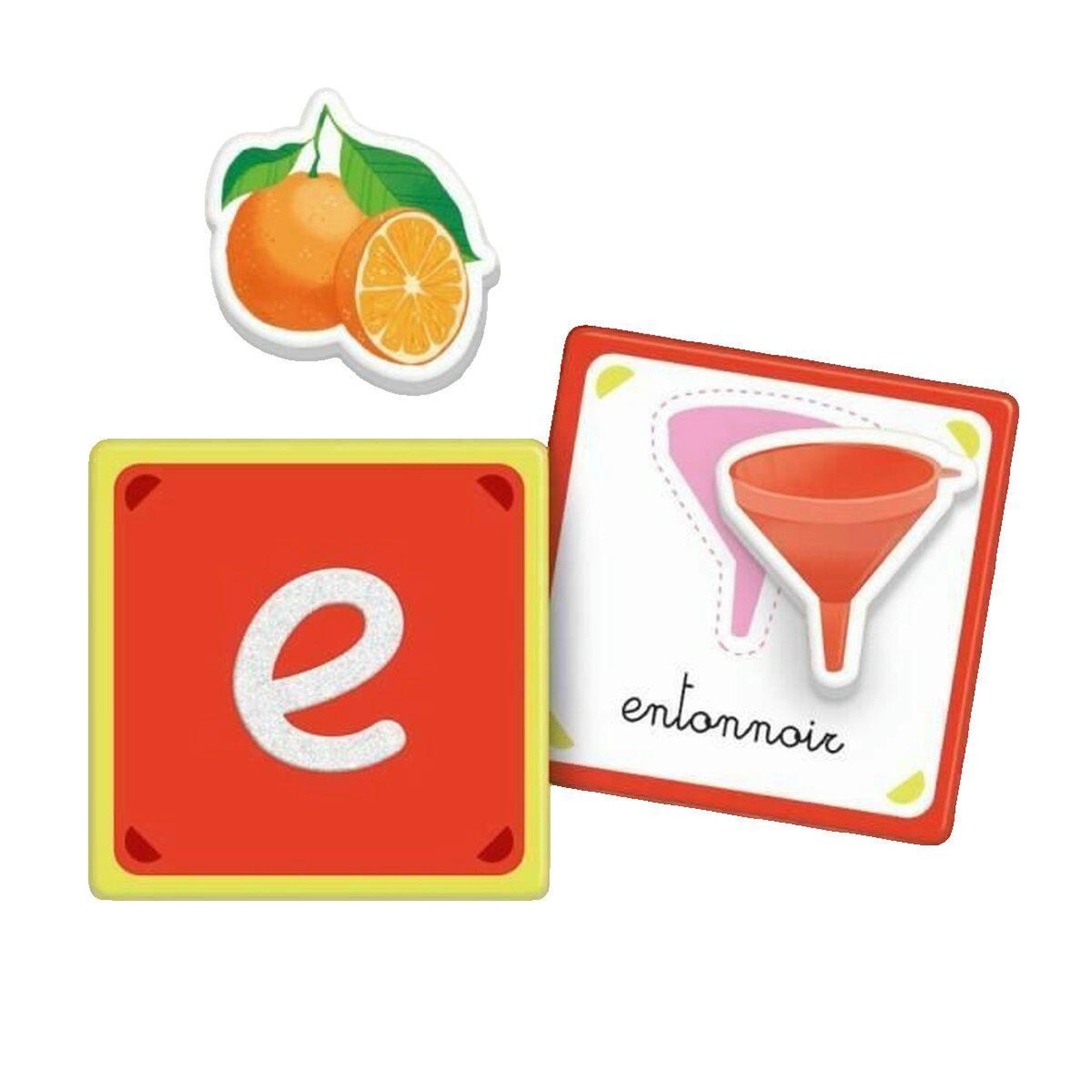 Voir la diapositive 3 : CLEMENTONI Montessori - Clementoni - Les lettres tactiles - Jeu éducatif pour apprendre l'alphabet - 26 cartes lettres rugeuses - Dés 3 a