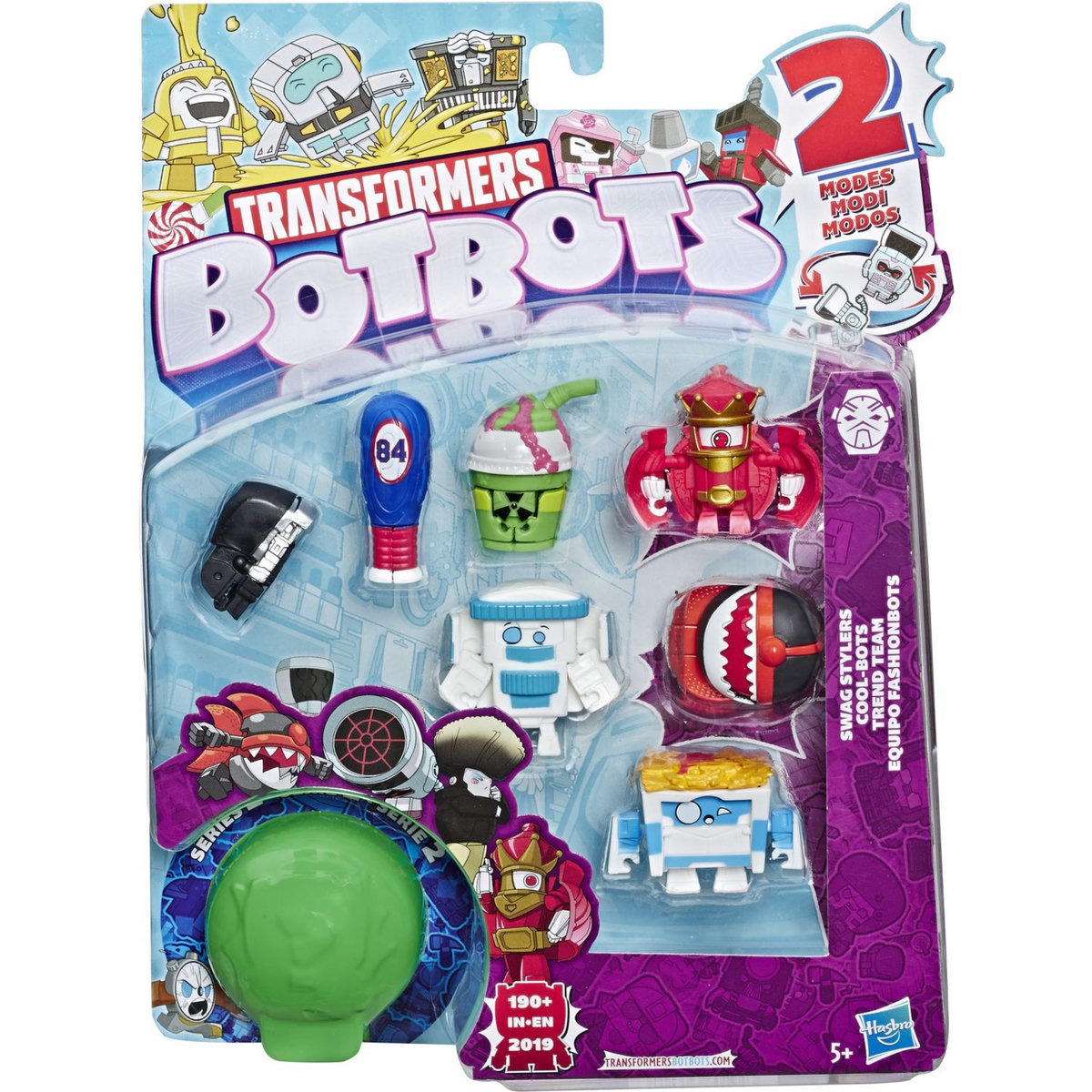 HASBRO Pack 8 figurines Transformers botbots 1