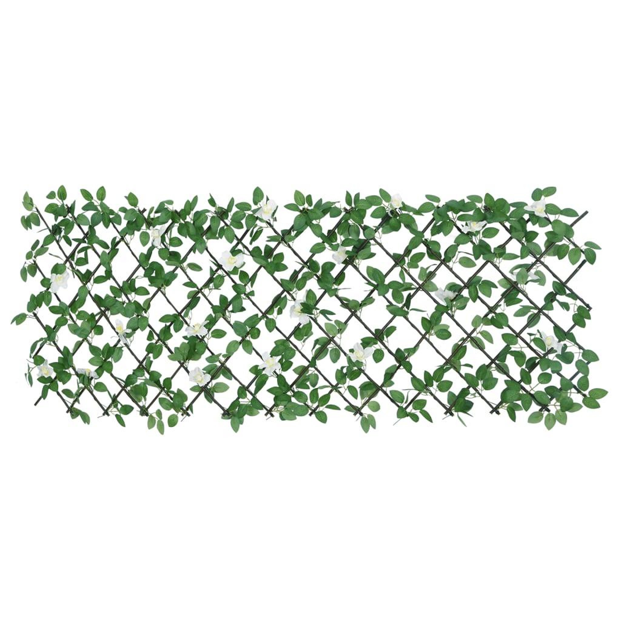 Voir la diapositive 3 : VIDAXL Treillis de lierre artificiel extensible vert 186x30 cm