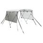 Voir la diapositive 2 : VIDAXL Toit bimini a 3 arceaux parois en maille 183x(170-182)x137 cm