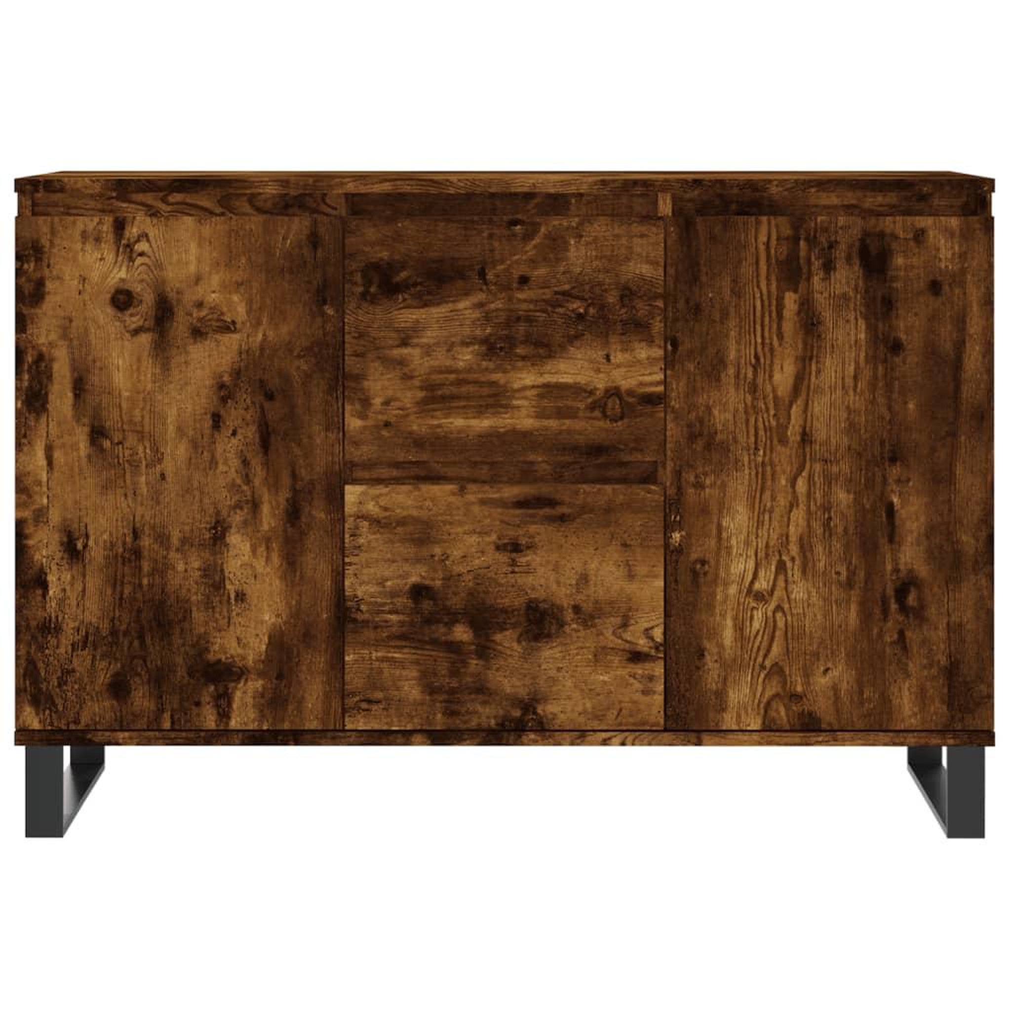 Voir la diapositive 5 : VIDAXL Buffet chene fume 104x35x70 cm bois d'ingenierie