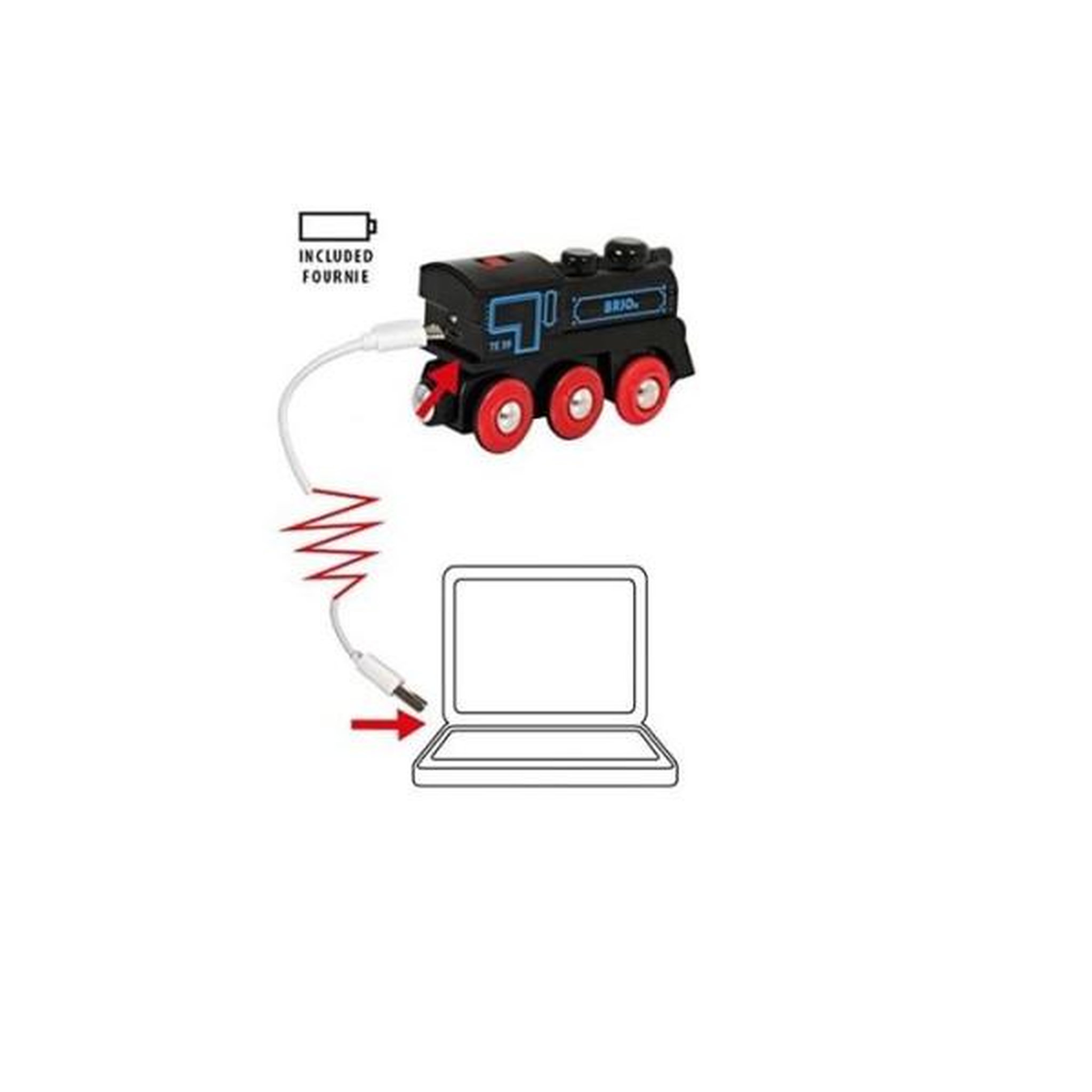 Voir la diapositive 4 : Brio Locomotive rechargeable BRIO World - Ravensburger - Jaune - Mixte des 3 ans
