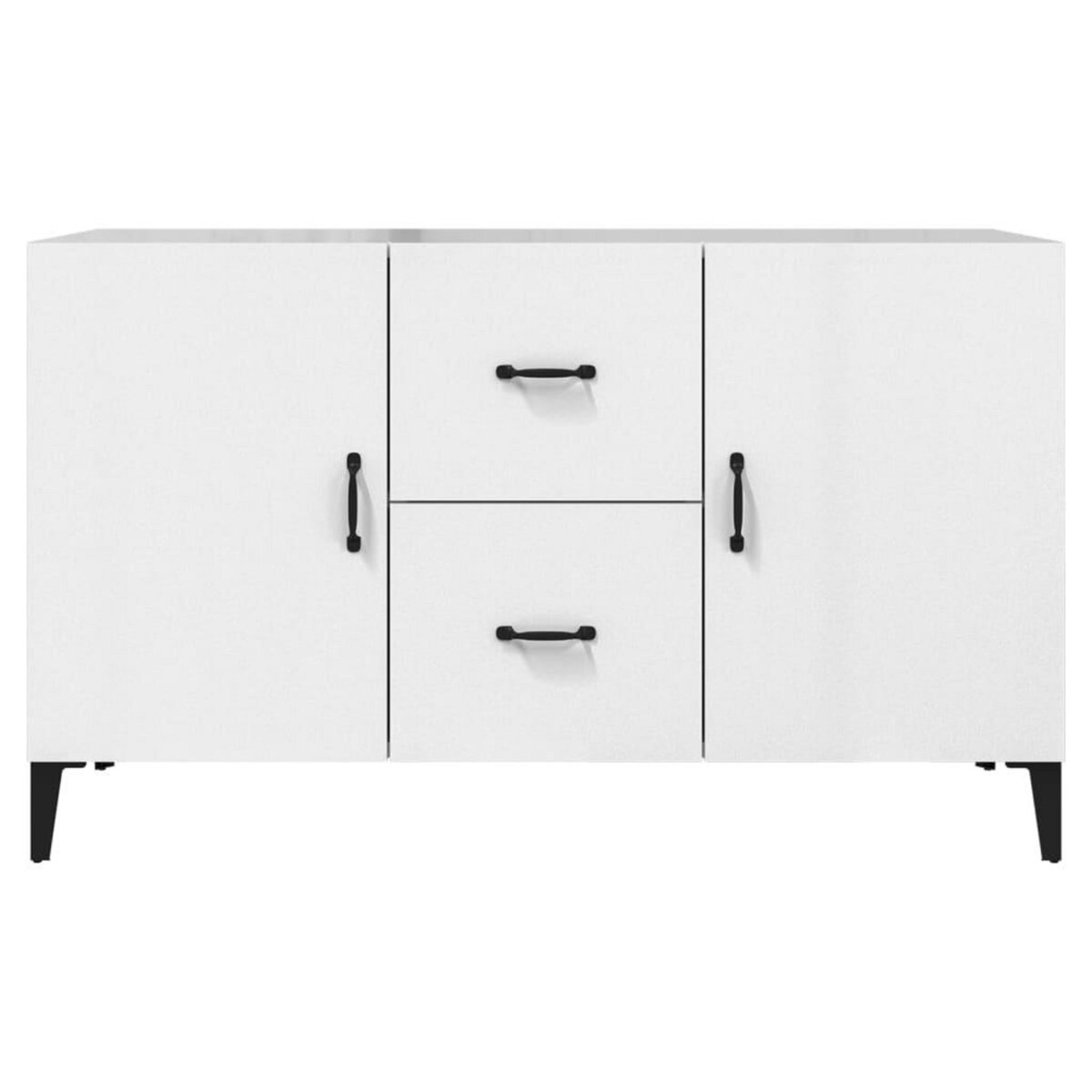 VIDAXL Buffet blanc brillant 100x36x60 cm bois d'ingenierie