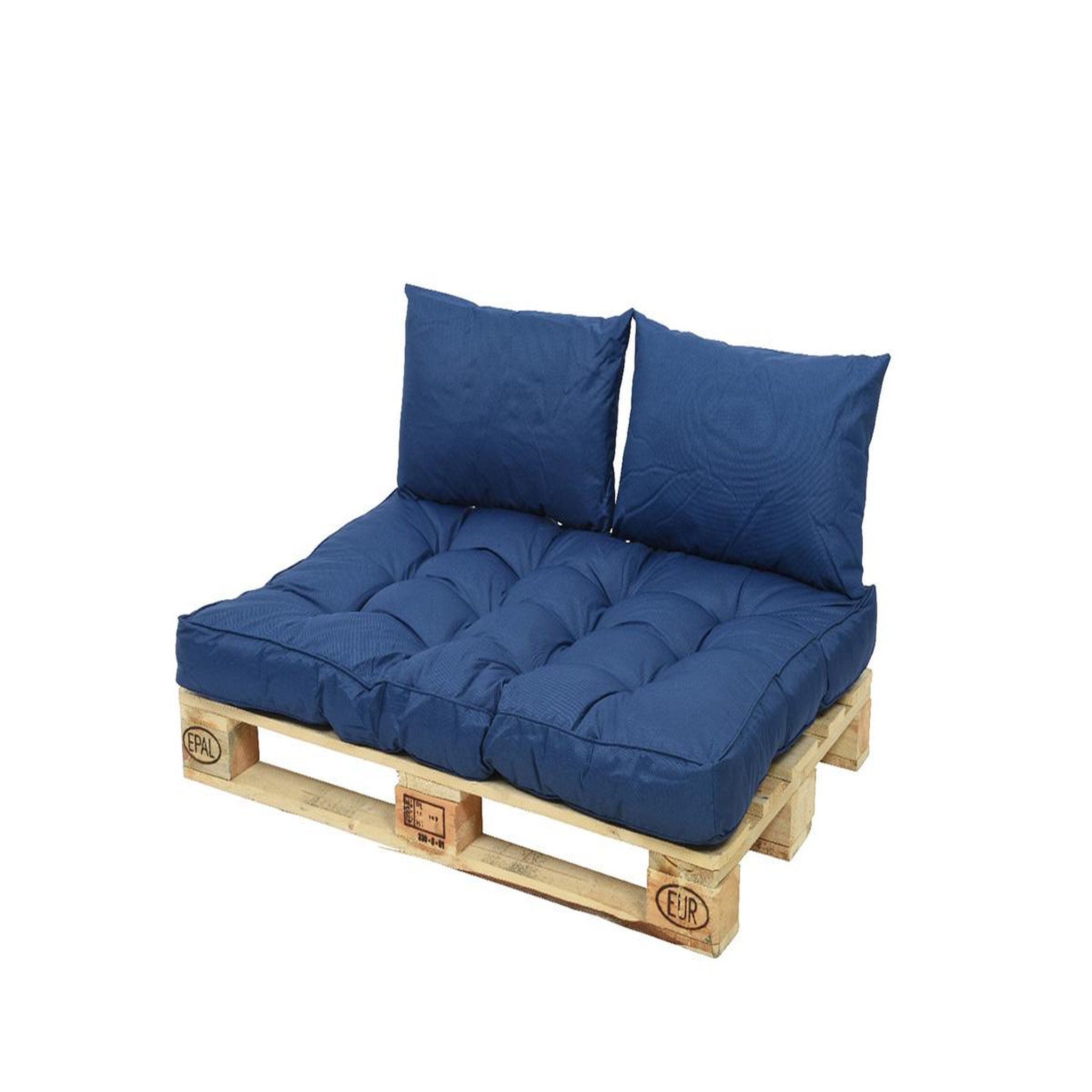 JARDIDECO Ensemble coussin d'extérieur palette bleu - Jardideco