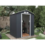 Voir la diapositive 2 : Habitat et Jardin Abri de jardin métal  Vegas  - 4,07 m² - Gris