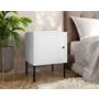 Voir la diapositive 5 : BEST MOBILIER Lavaggi - table de chevet - blanc - 45 cm