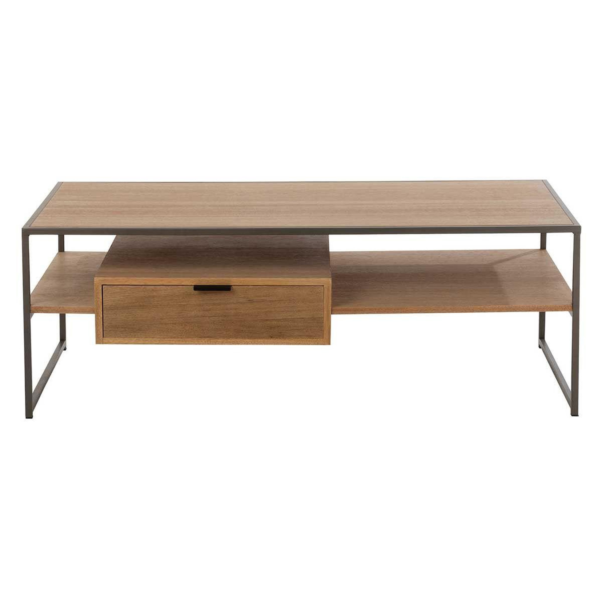 Voir la diapositive 4 : J-LINE Meuble tv 1 tiroir  giuseppe  120cm naturel