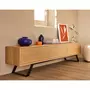 LISA DESIGN Zapallar - meuble tv - bois et noir - 206 cm -