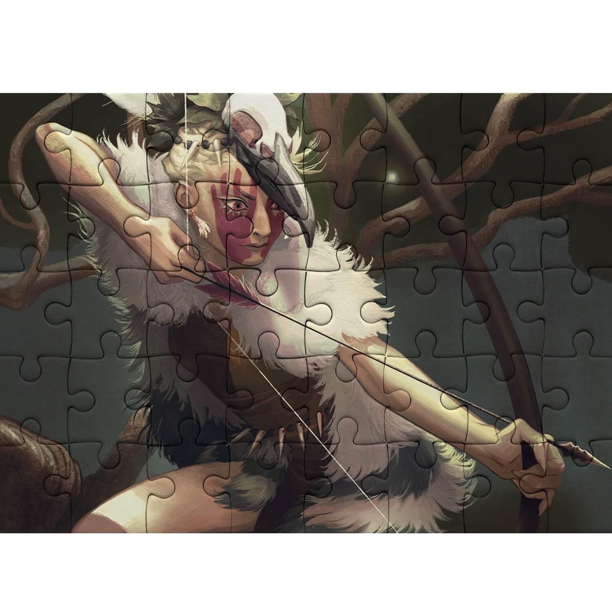 Voir la diapositive 2 : Iello Puzzle 1000 pièces – Forest Spirit – Phosphorescent Glow in the Dark – Univers forêt magique – Adulte – Iello